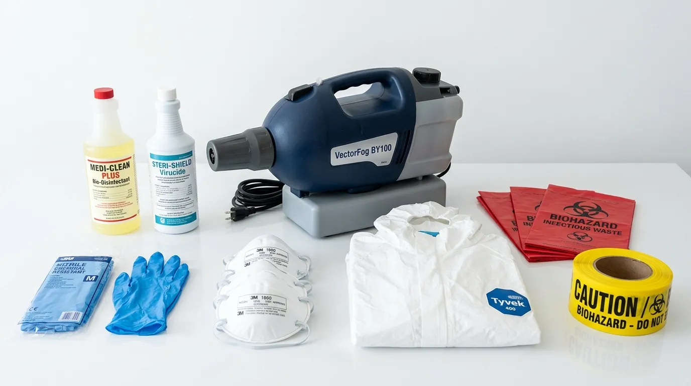 Professional biohazard remediation crew working in Bowling Green