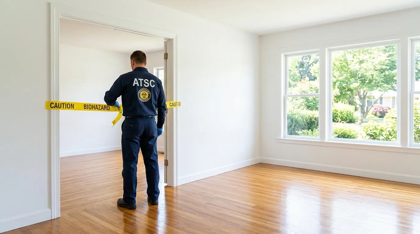 Certified biohazard cleanup crew performing Crime Scene Cleanup in Bowling Green